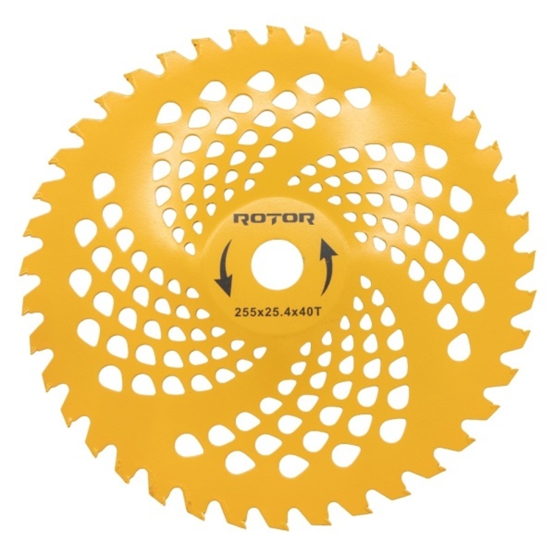 Disc motocoasa Premium 40T ondulat (tip oala) cu VIDIA 255×25,4×1,5 mm ROTOR