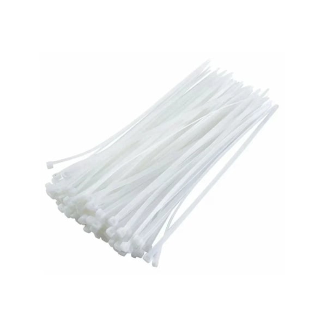 Colier plastic alb 3x100, 100 bucati FLOW