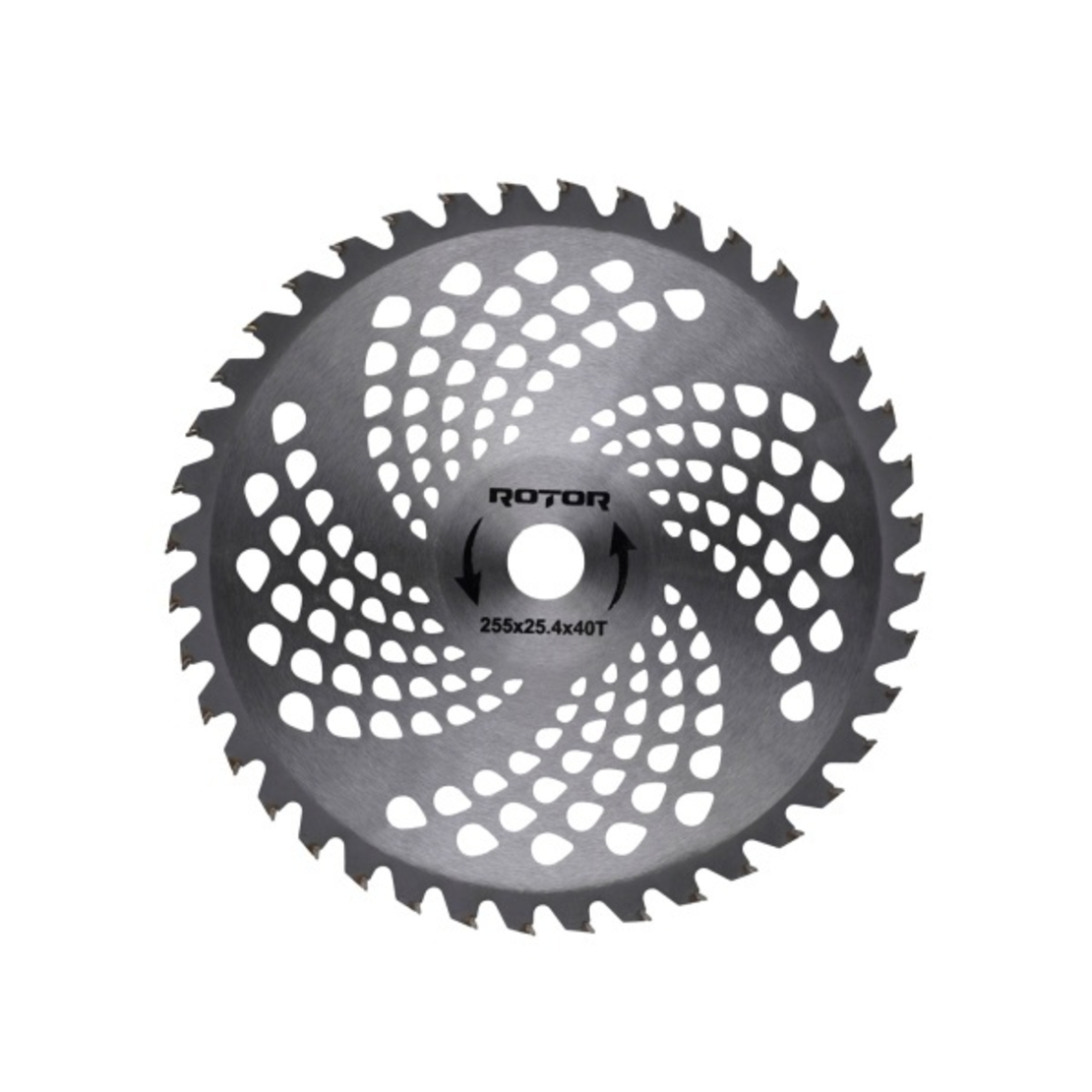 Disc pentru motocoasa 40T cu VIDIA 255×25,4×1,3 mm ROTOR