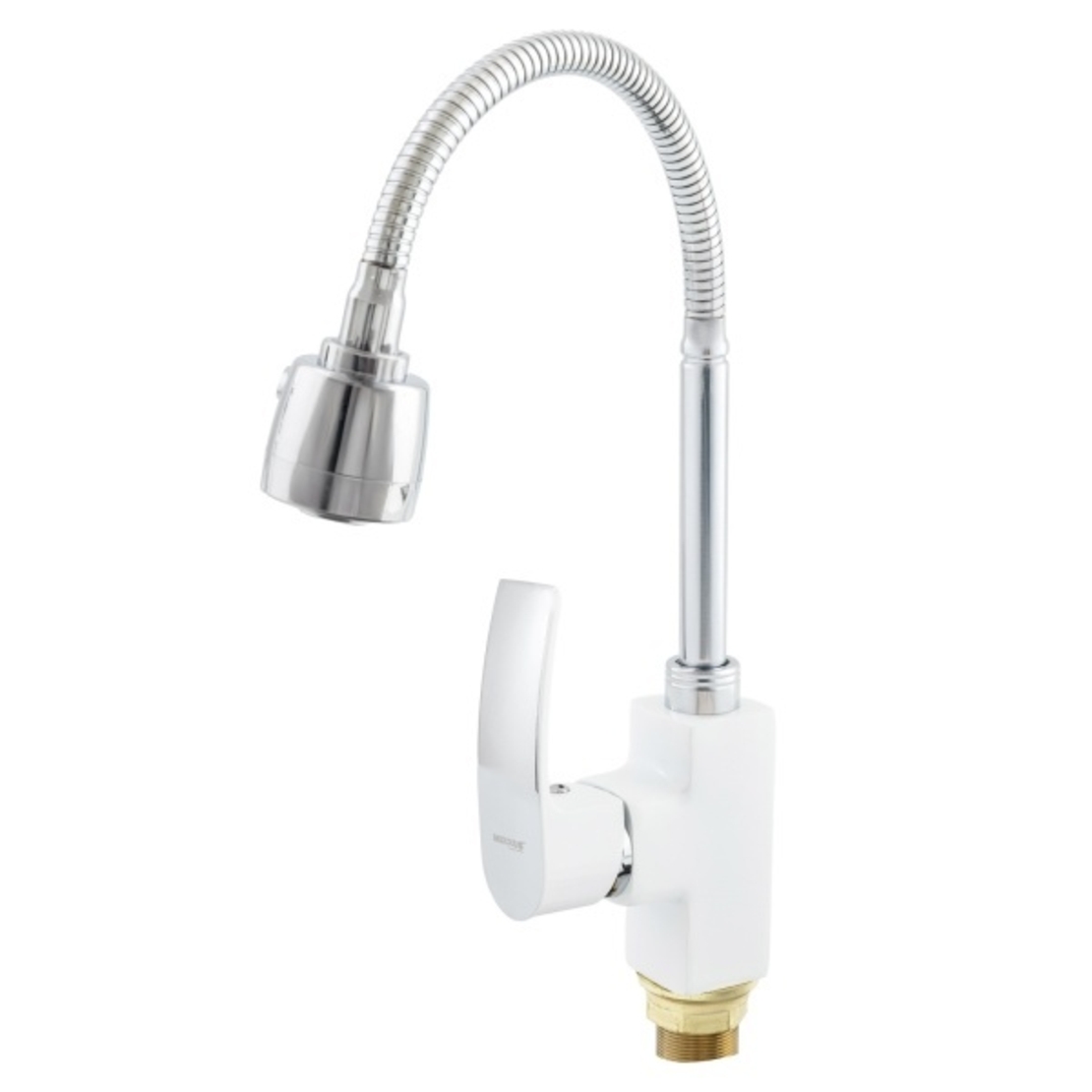 MAGNUM 011 (NUT) WHITE CHROME REFL Baterie bucatarie cu 2 functii MIXXUS