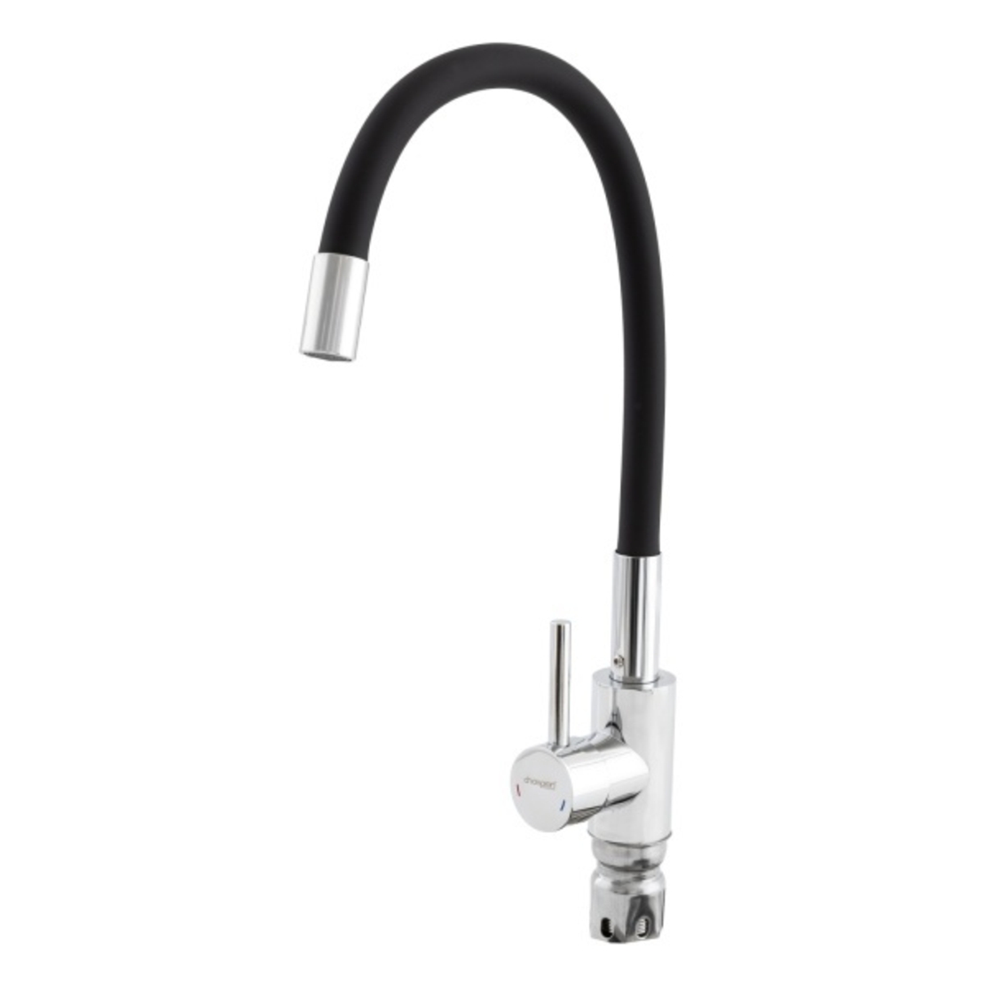 SUS-011 CHROME REFL.BLACK Baterie bucatarie cu dus flexibil CHAMPION
