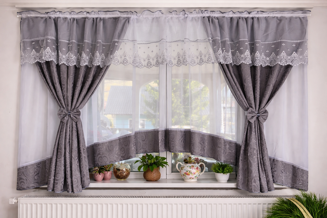 Set Draperii + Perdele 4m x 160cm, Model Elegant Modern, Draperii Decorative pentru Living, Dormitor sau Bucătărie