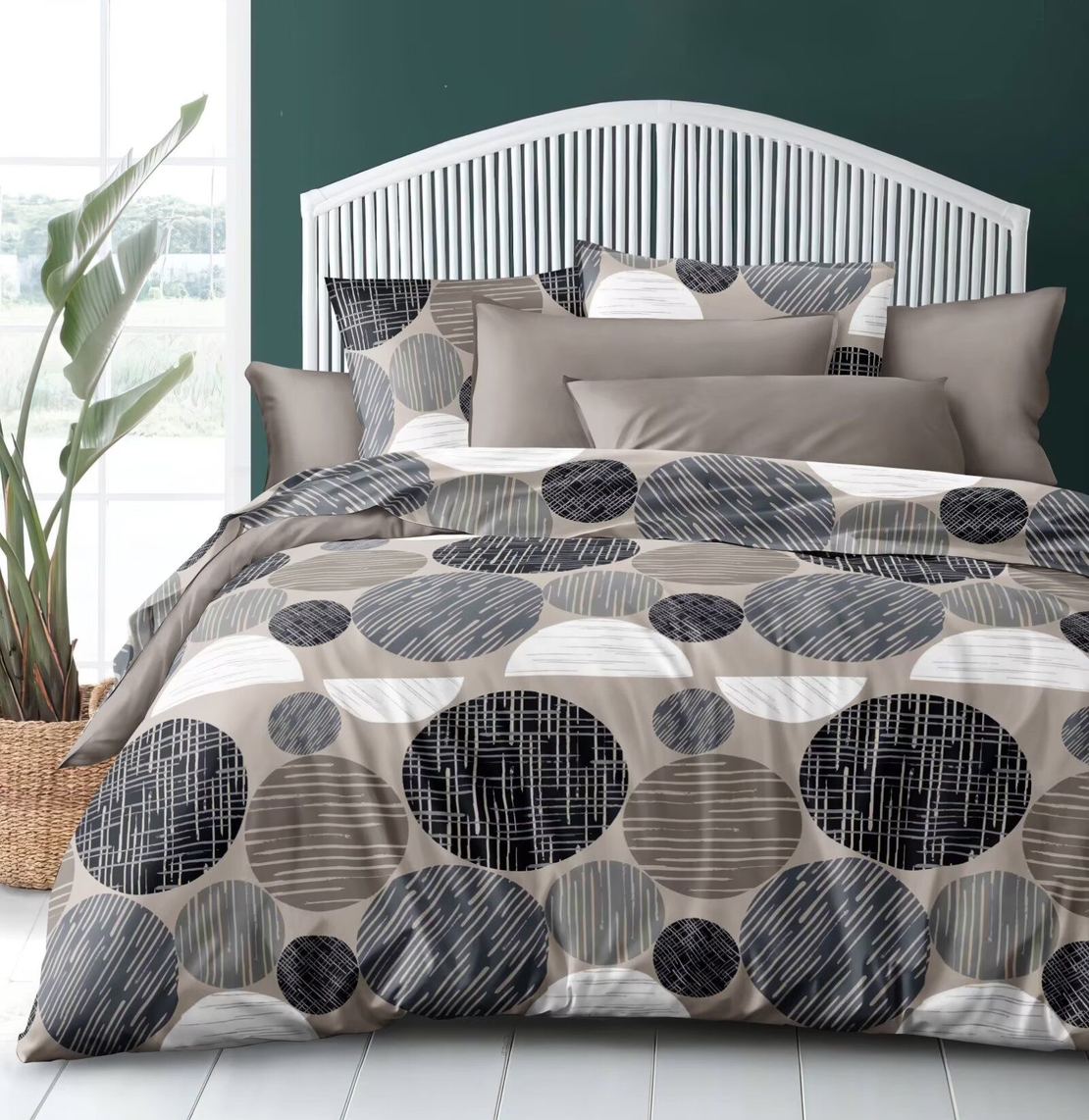 Lenjerie Bumbac Satinat - 4 Piese OFERTA TRIO.