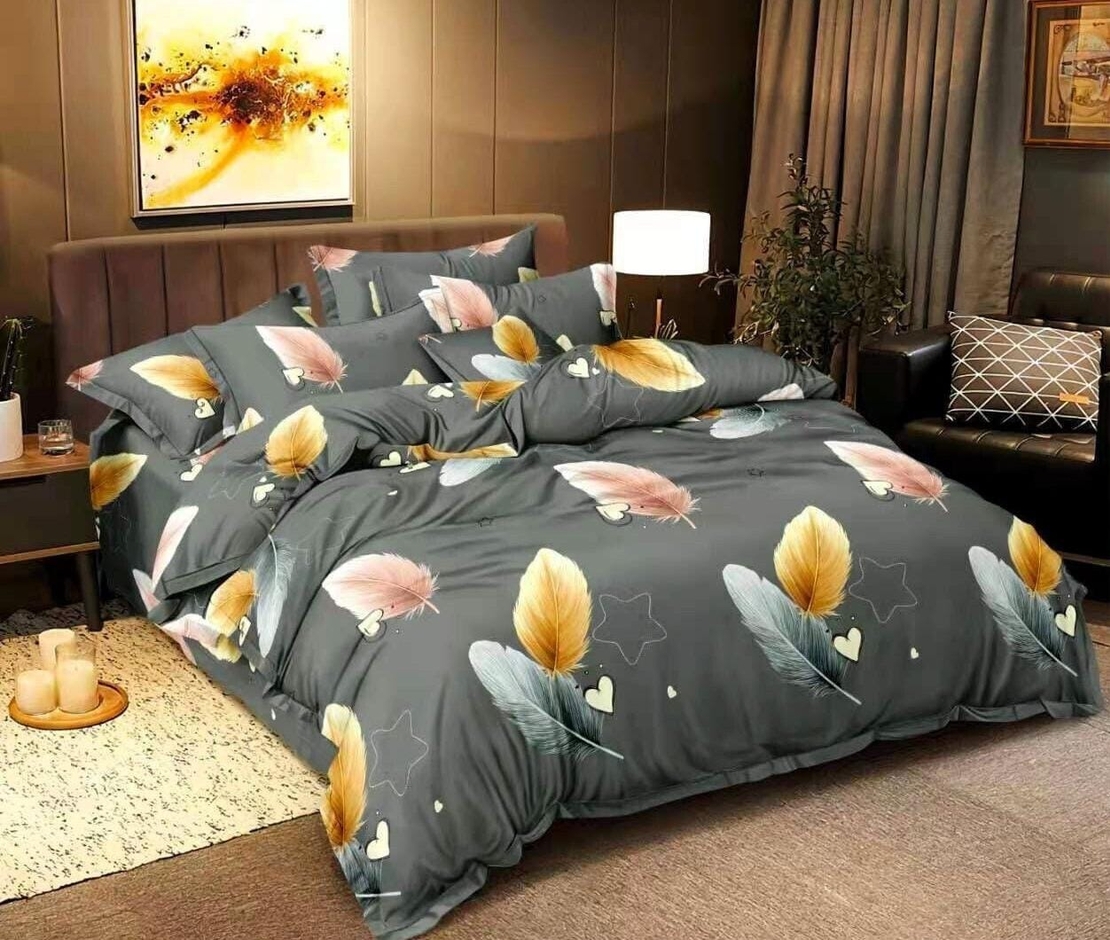 Lenjerie Bumbac Satinat - 4 Piese OFERTA TRIO.