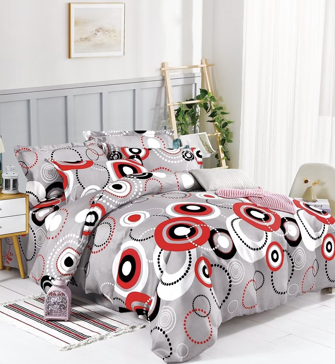 Lenjerie Bumbac Satinat - 4 Piese OFERTA TRIO.