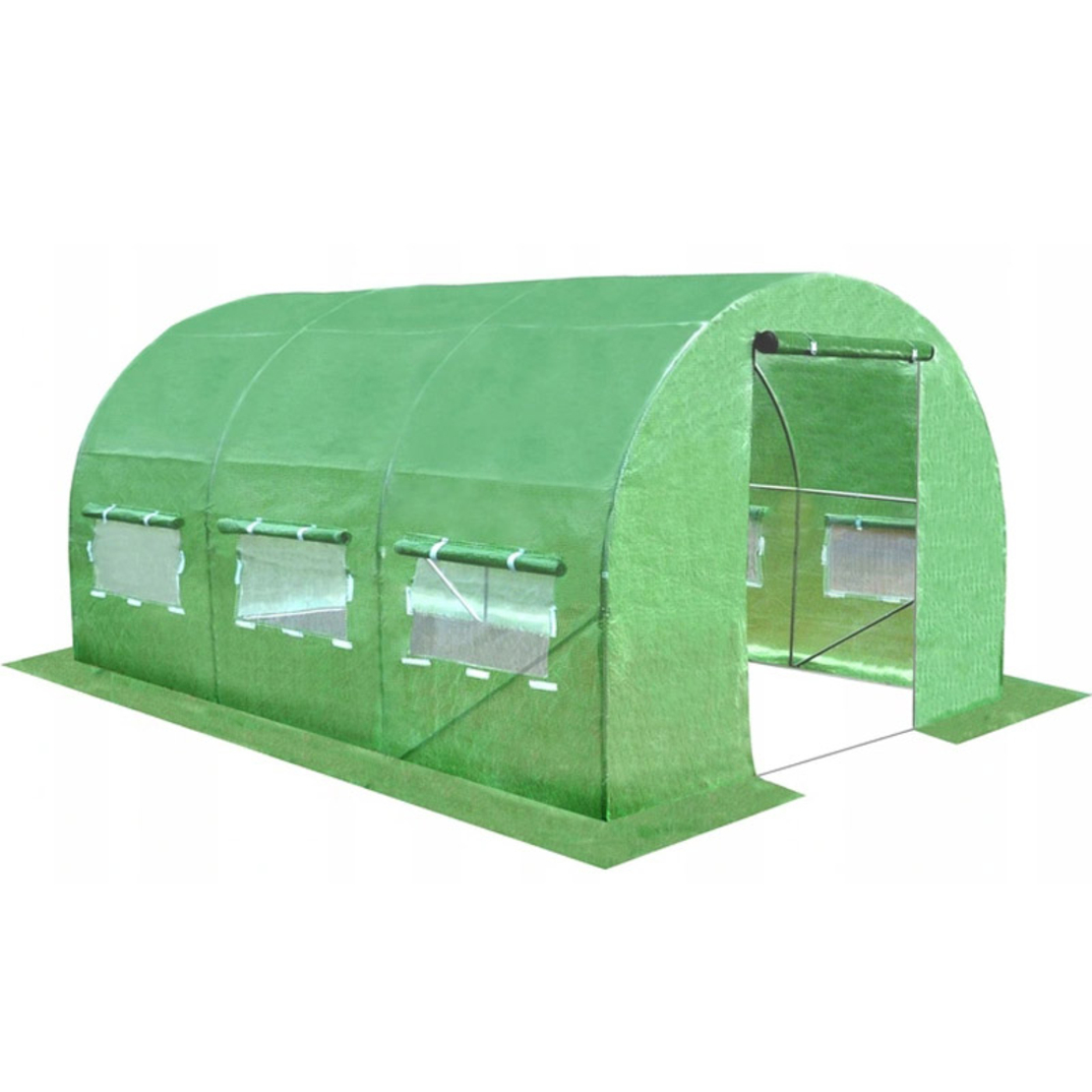 Sera de gradina, tip tunel cu cadru metalic, 250x400cm, 10mp (3 segmente)
