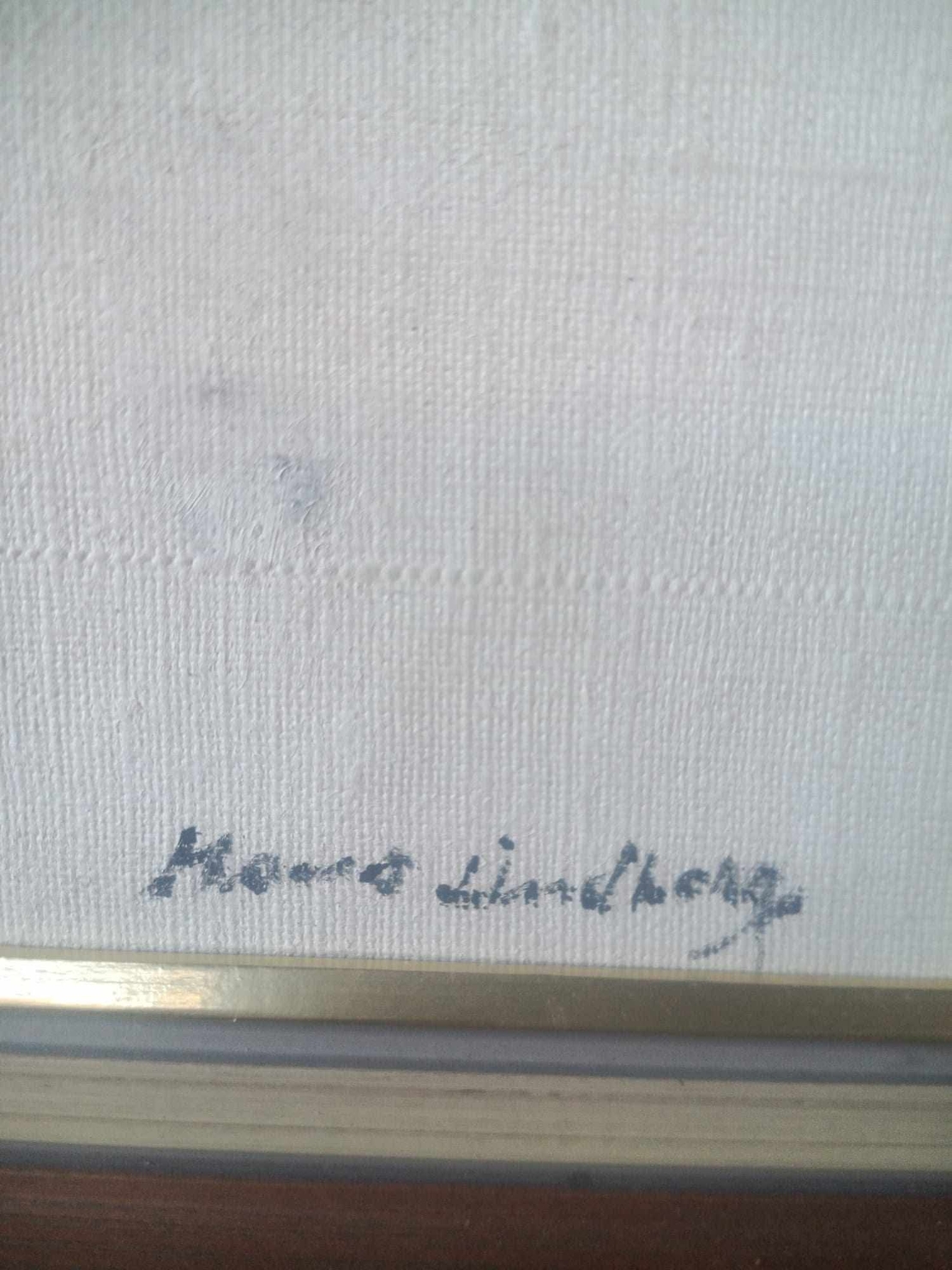 Tablou pictat pe pânză peisaj de iarna semnat