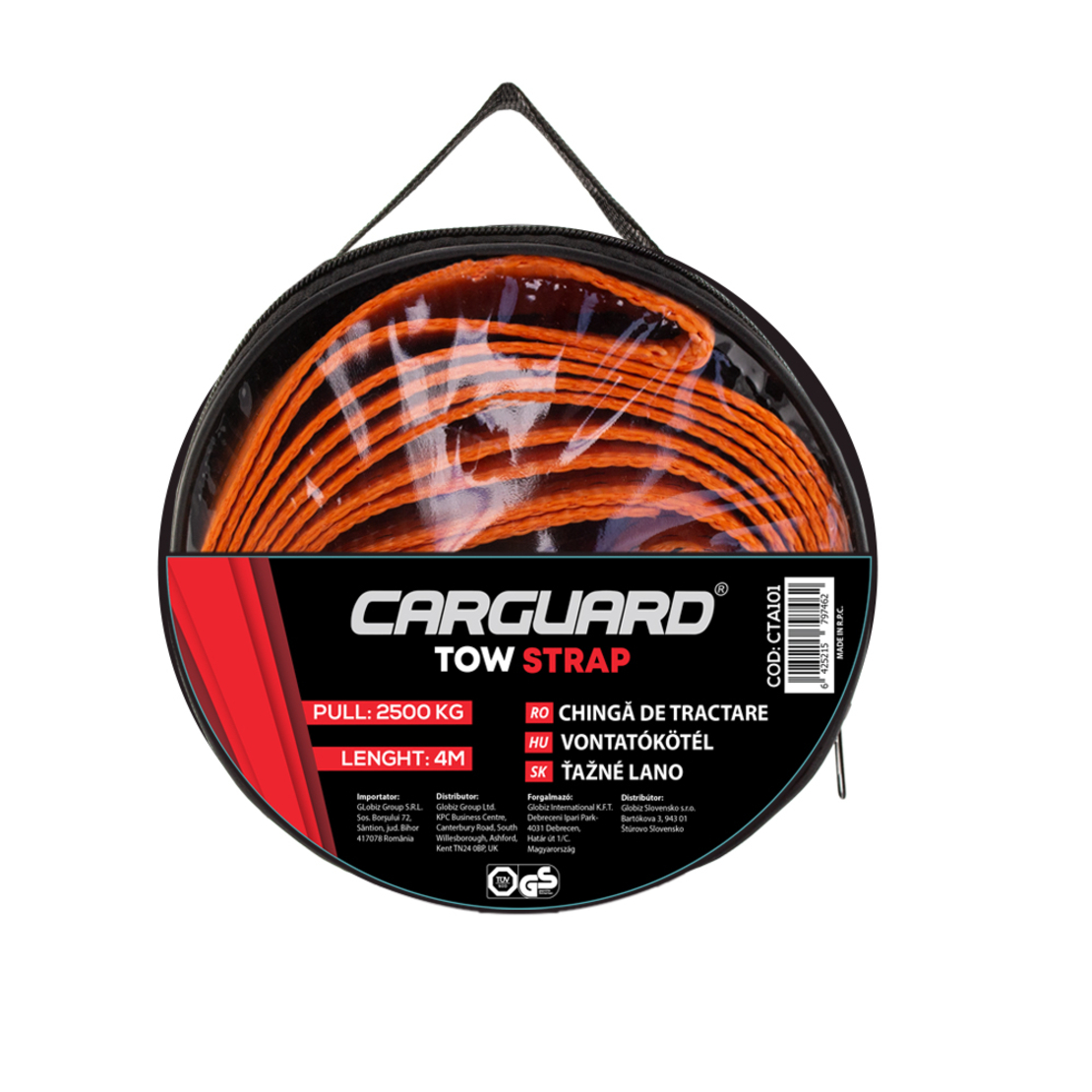 Chinga de tractare Carguard- 4m - 2,5 Tone