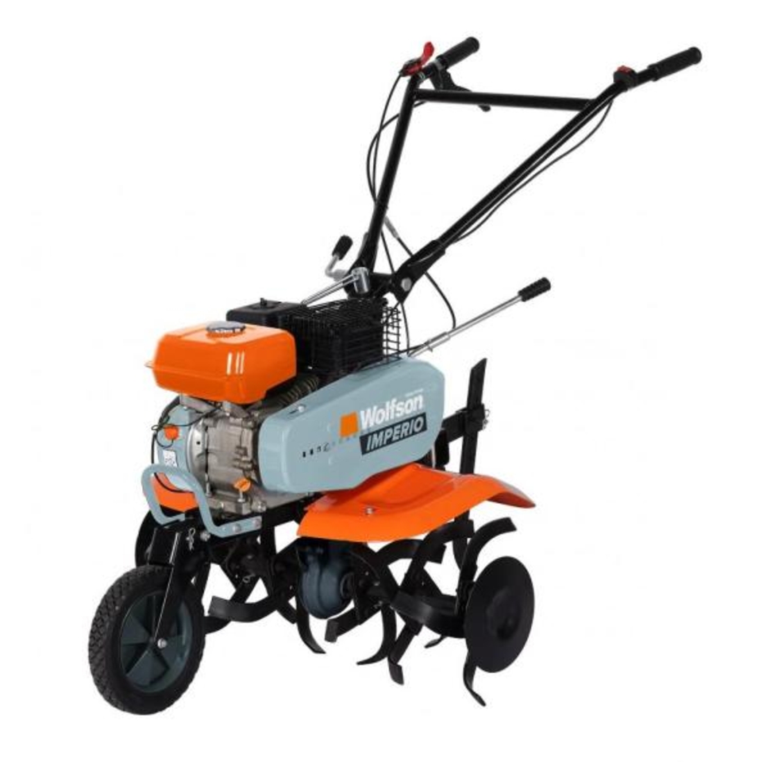 WOLFSON IMPERIO - MOTOSAPATOARE CU ACCESORII (PLUG, RARITA, ROTI DE TRANSPORT 4,00X8)