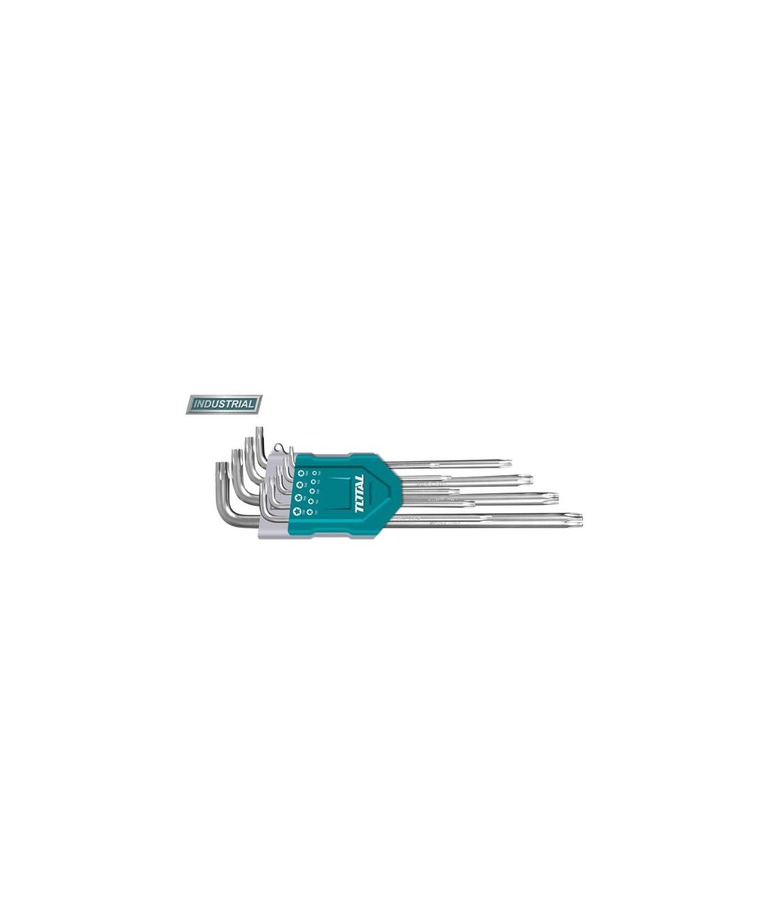 TOTAL - SET 9 CHEI IMBUS TORX - T10-T50 - CR-V/ BRAT LUNG (INDUSTRIAL)