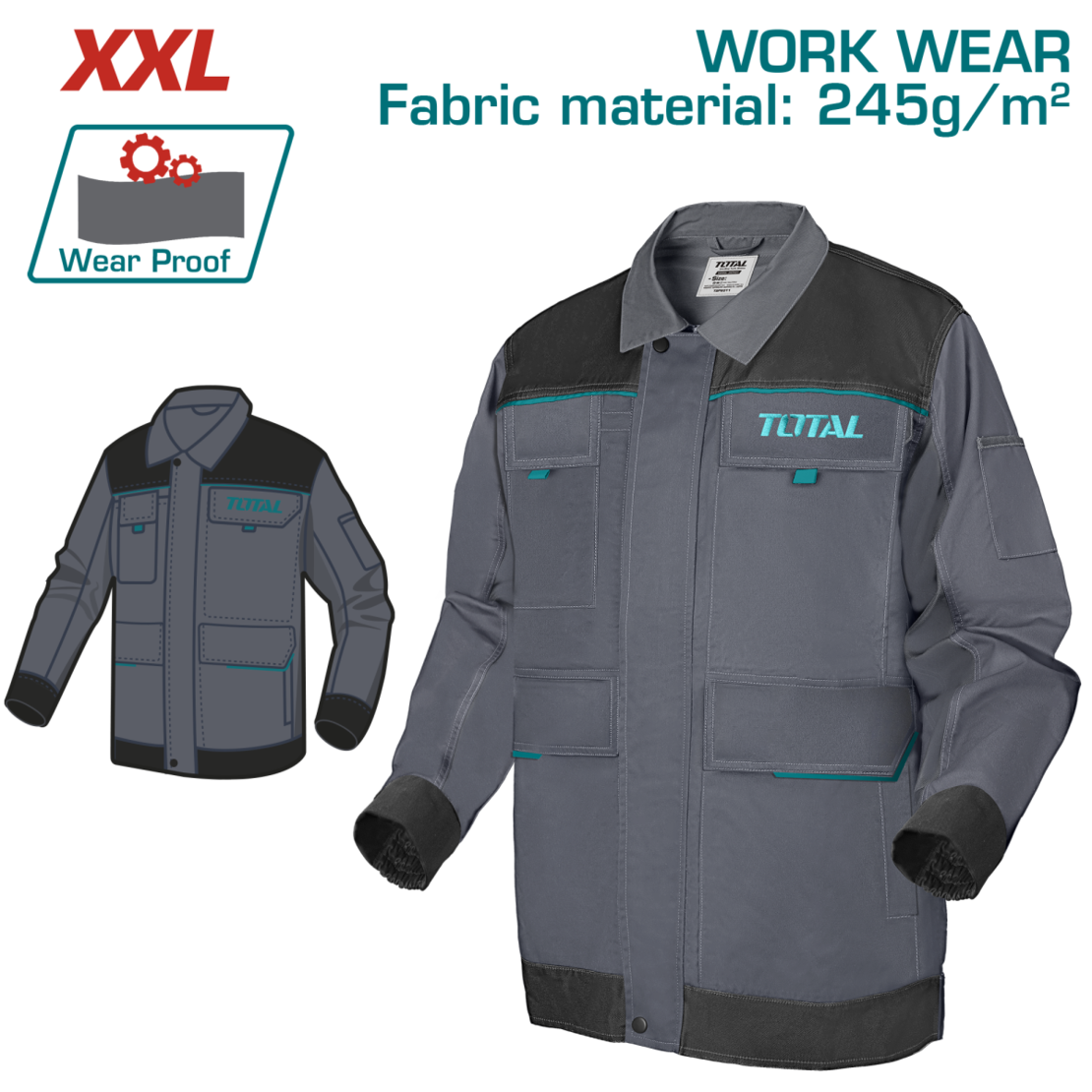 TOTAL - GEACA LUCRU MARIME XXL