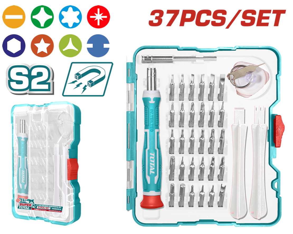 TOTAL - SET SURUBELNITE DE PRECIZIE - 37 BUC
