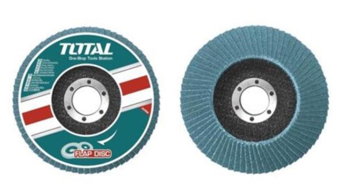 TOTAL - DISC ABRAZIV CU ZIRCONIU 115MMX22MM , P60