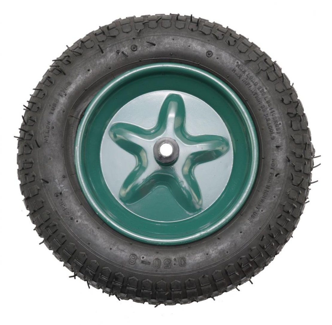 Roata roaba - TT - pentru ax 14mm - mixt - 3.50-8 4PR