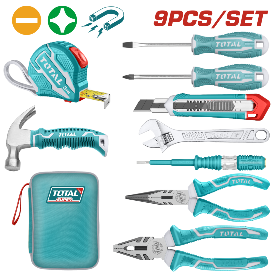 TOTAL - SET UNELTE DE MANA 9 PIESE