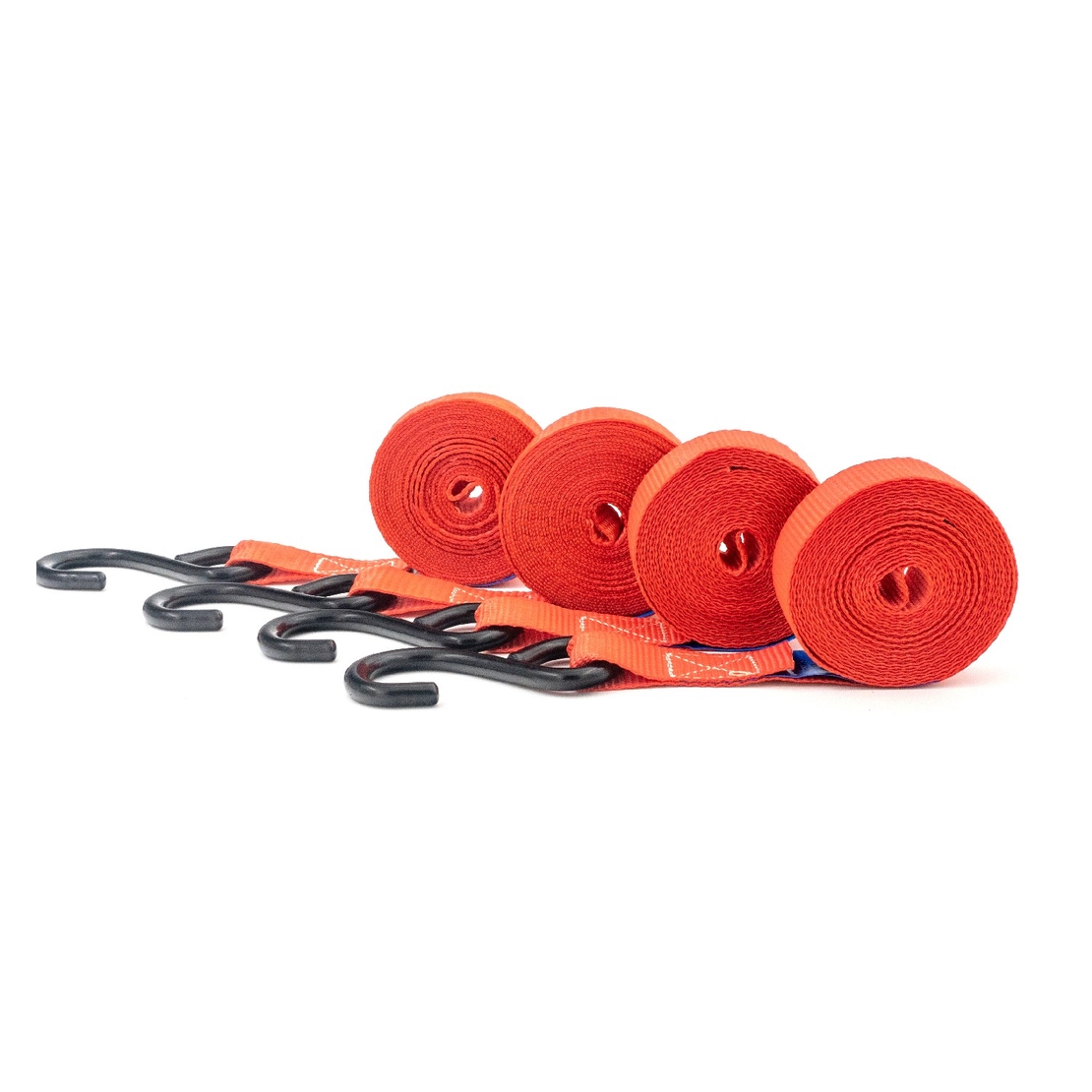 Set 4 chingi cu clichet, rezistent la 680 kg/chinga, TUV/GS – 25 mm × 4.5 m – 680 kg - Carguard - calitate si siguranta garantata!