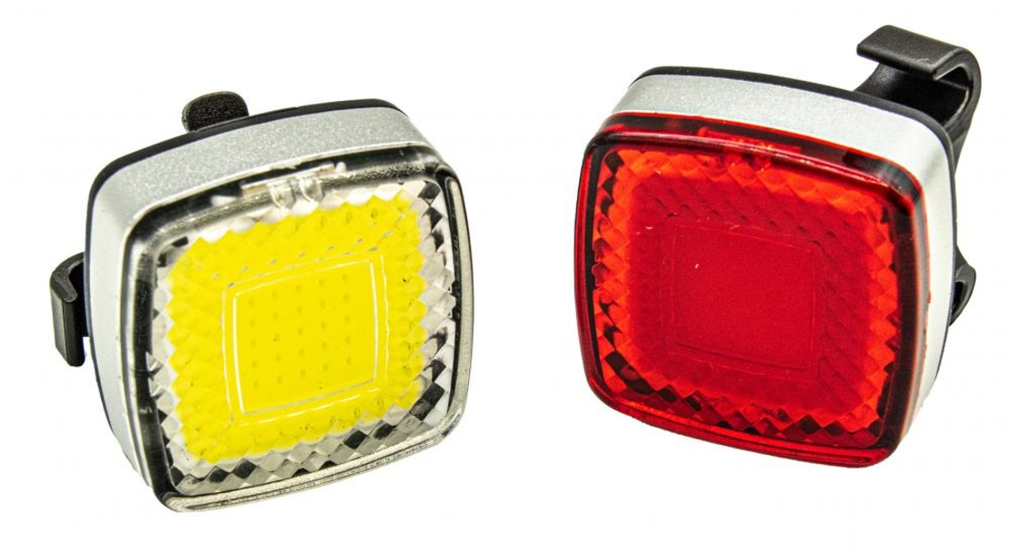 SET LUMINI BICICLETA COB(REINCARCABIL USB)