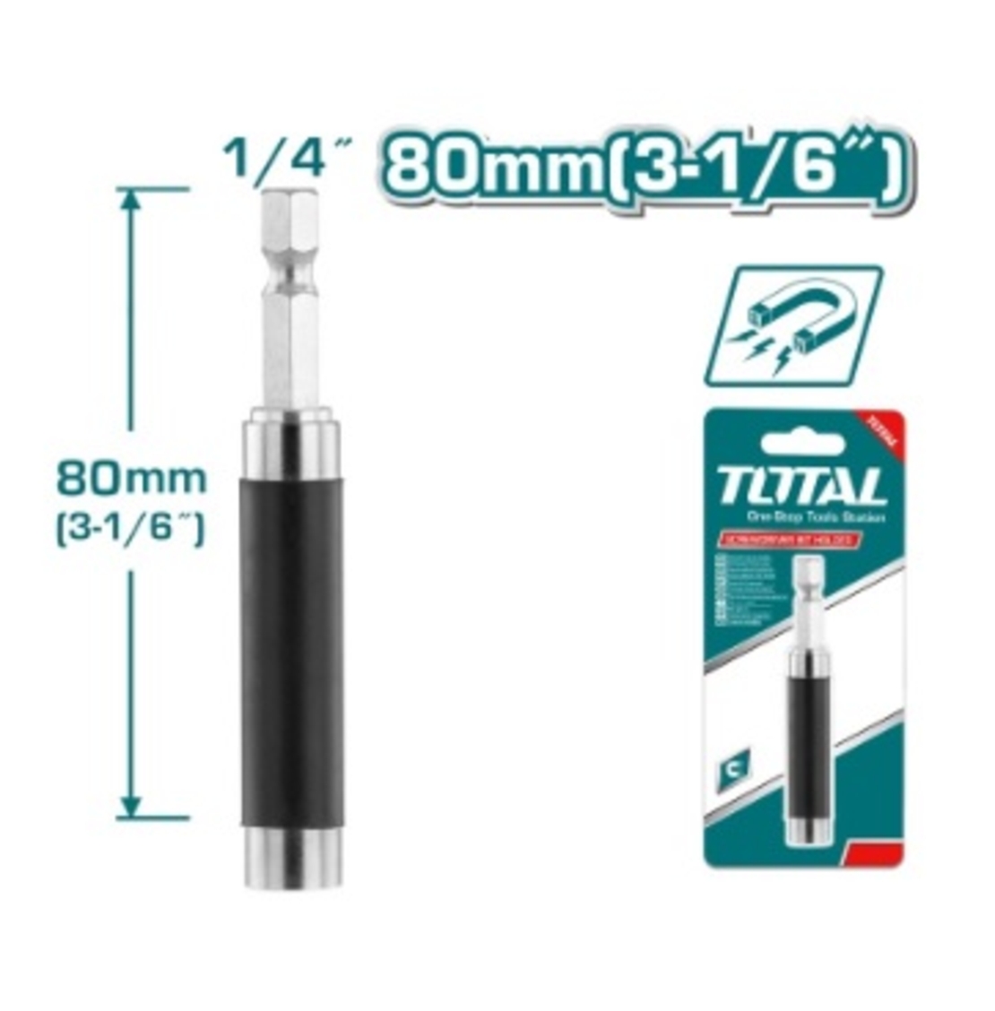 TOTAL - PRELUNGITOR DE BITI MAGNETIC 80MM