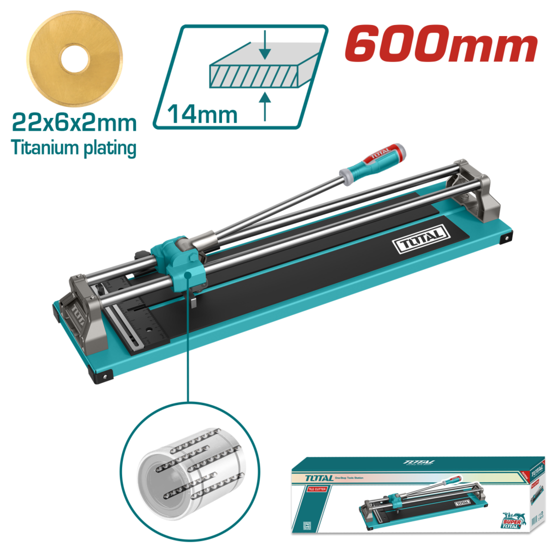 TOTAL - MASINA PENTRU TAIAT GRESIE SI FAIANTA 600MM, 14MM