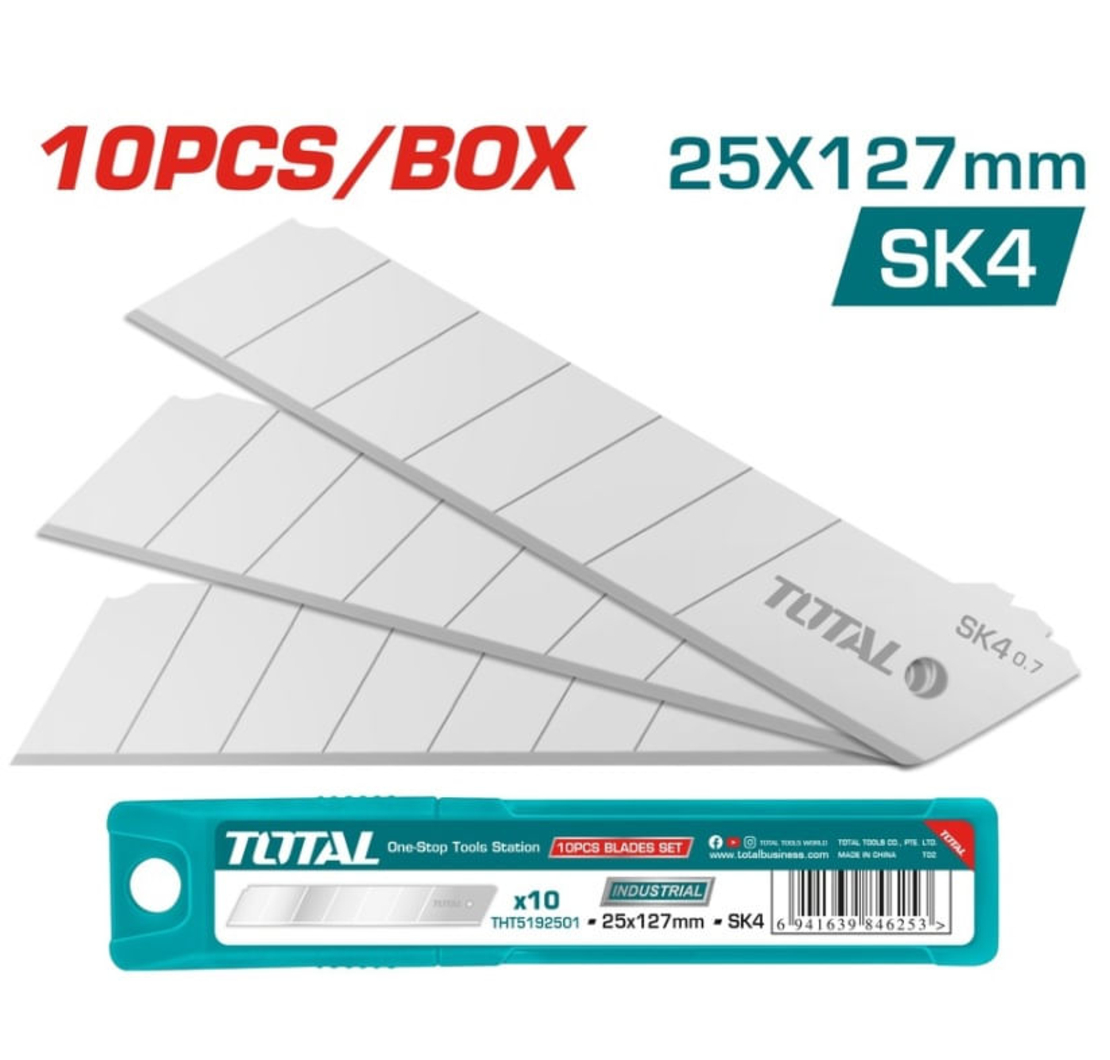 TOTAL - SET 10 LAME CUTTER 25*127MM