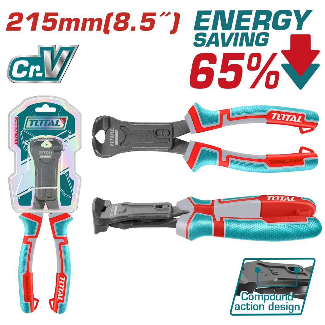 TOTAL - CLESTE TAIETOR - 8,5”/215MM - CR-V