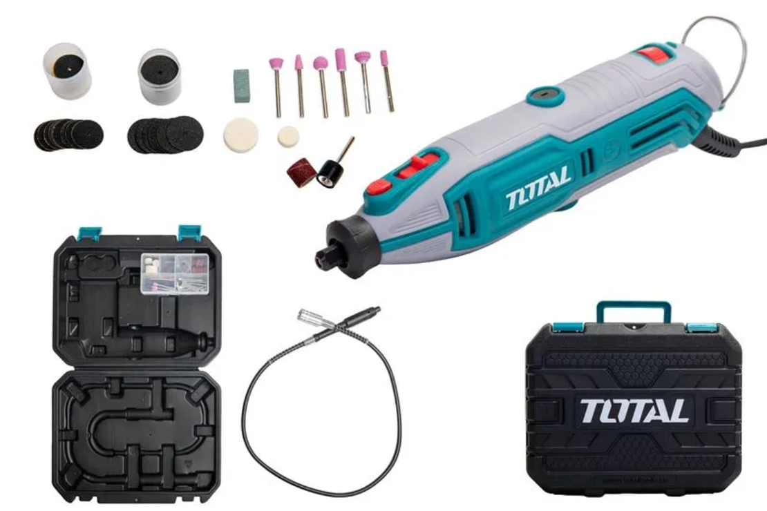 TOTAL - MINI POLIZOR - 130W - 109 accesorii