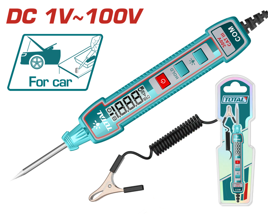 TOTAL - TESTER TENSIUNE DC 100V