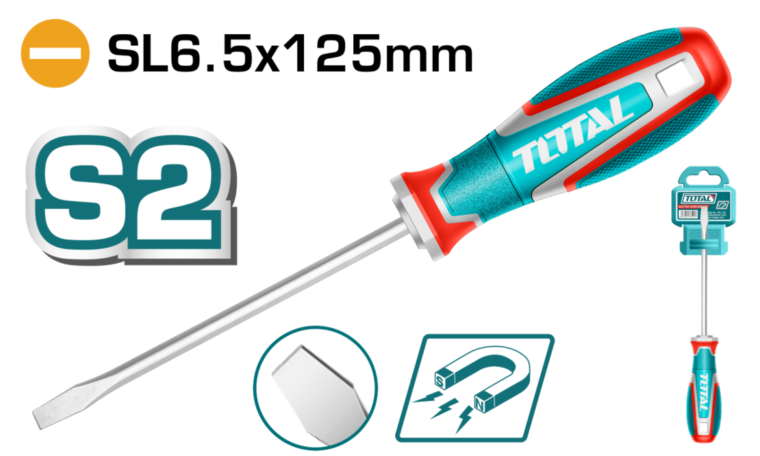 TOTAL - SURUBELNITA DREAPTA - 6.5MM - 125MM S2 (INDUSTRIAL)
