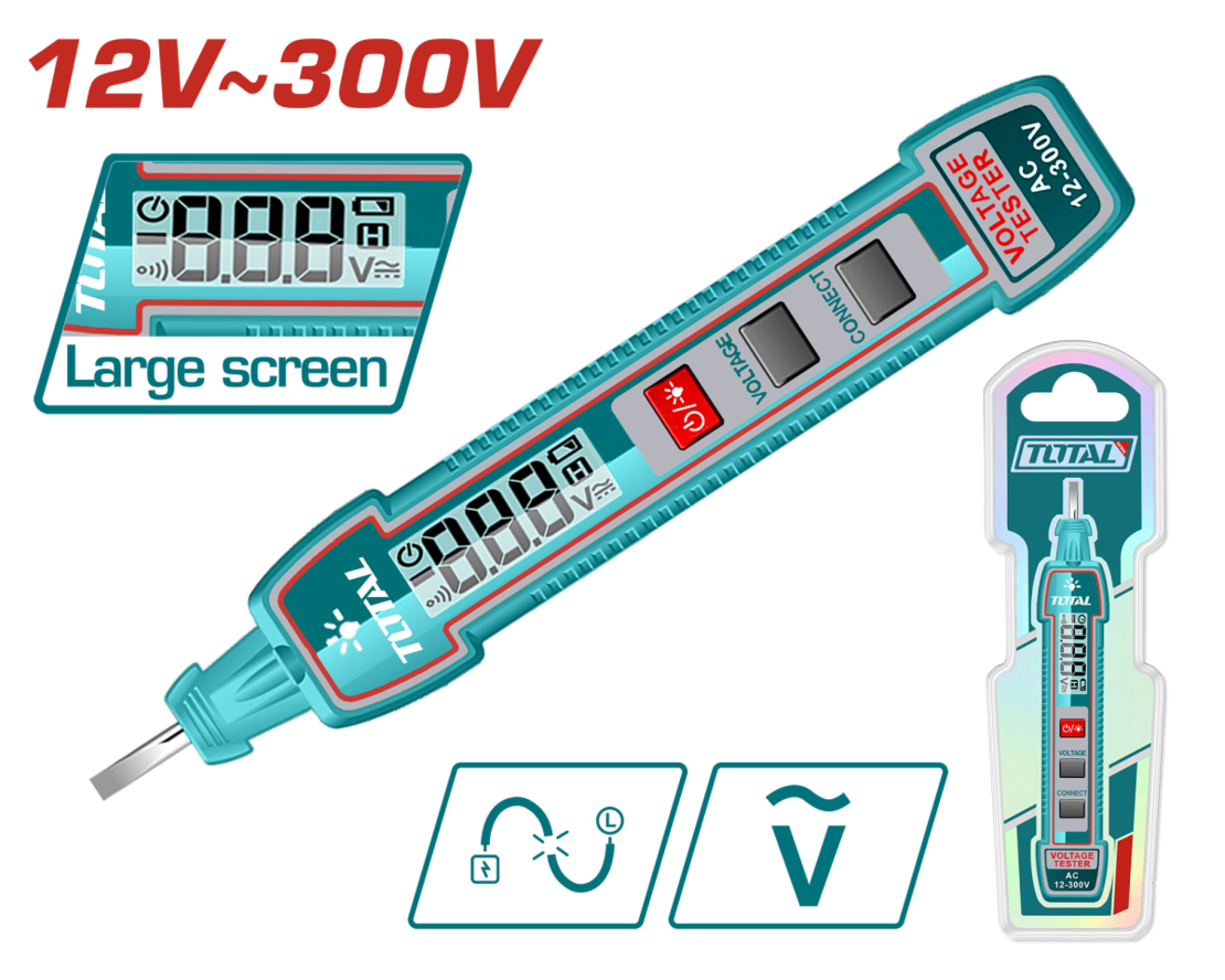 TOTAL - TESTER TENSIUNE AC 300V