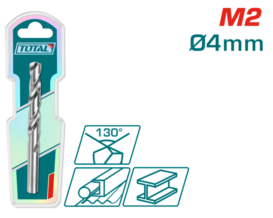 TOTAL - BURGHIU PENTRU METAL M2 HSS - 4MM