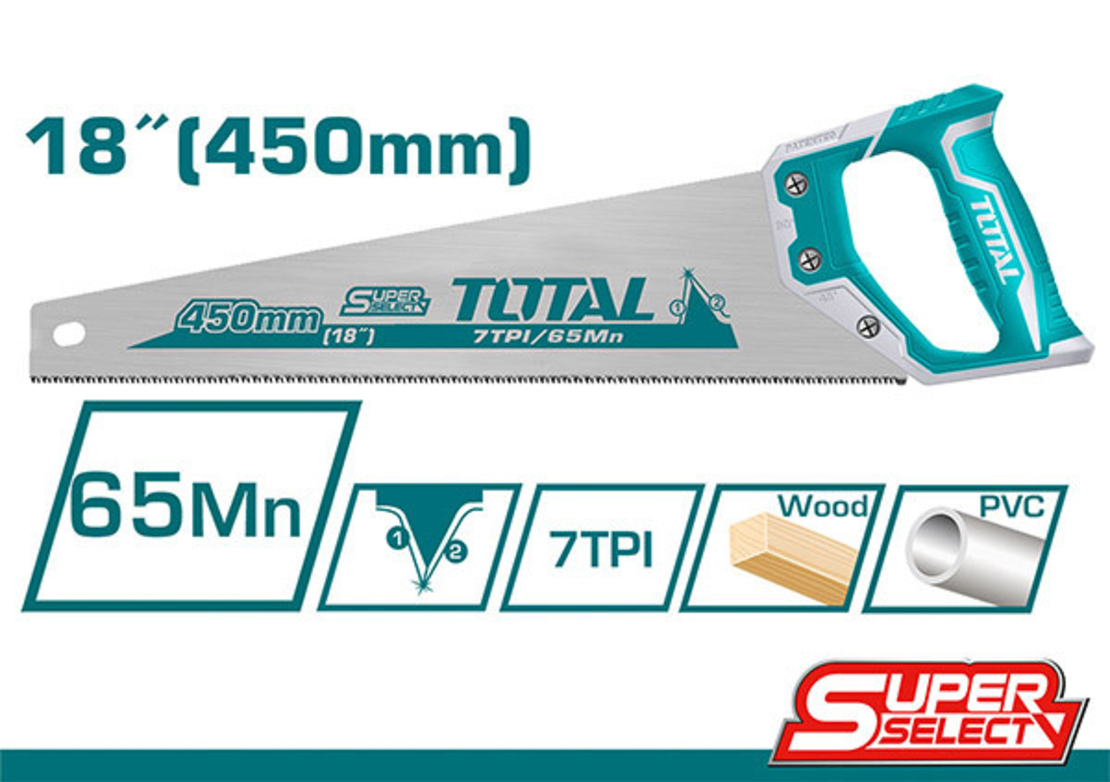 TOTAL - FIERASTRAU PENTRU LEMN - 450MM / 18
