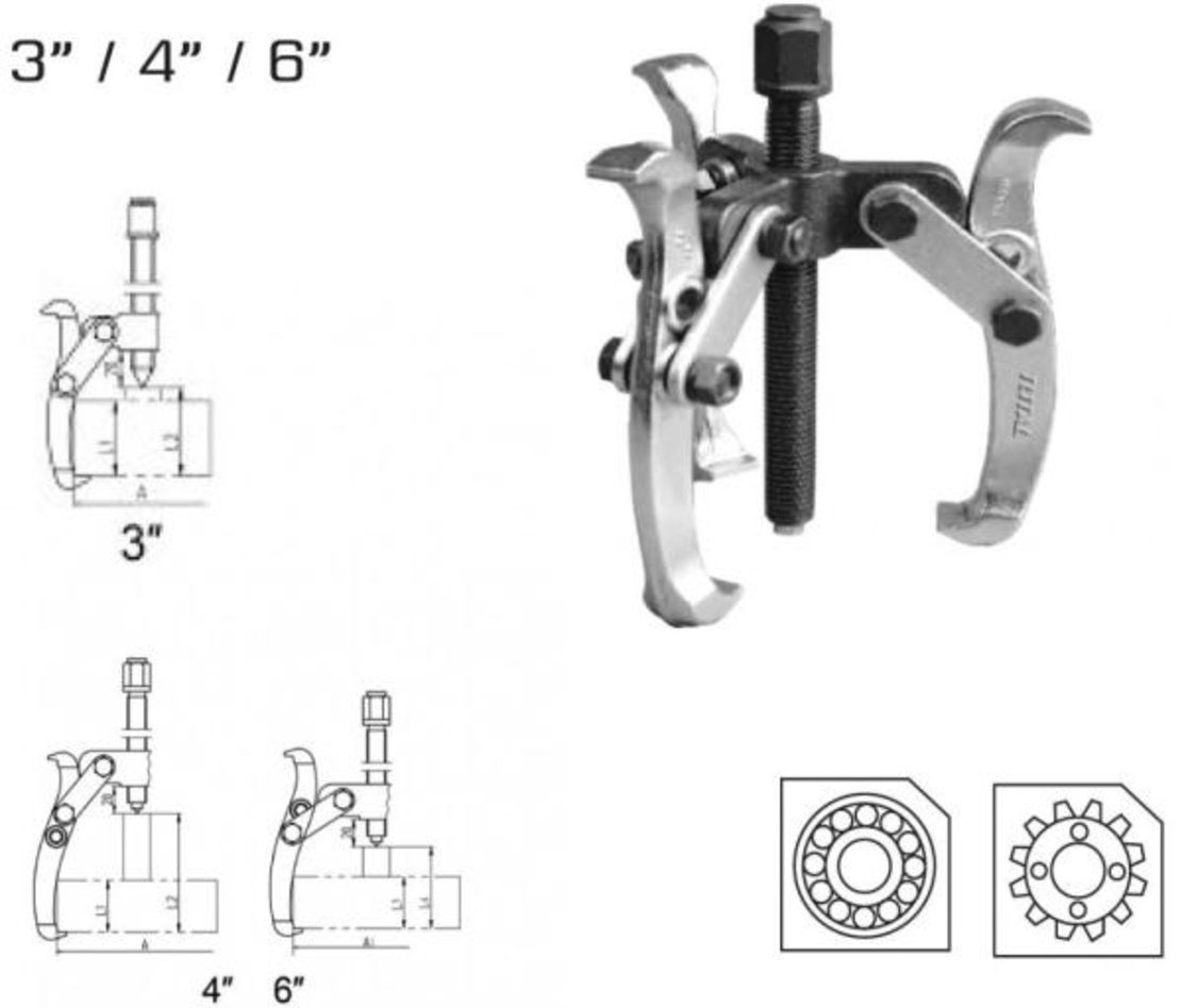 TOTAL - EXTRACTOR RULMENTI CU 3 BRATE - 3