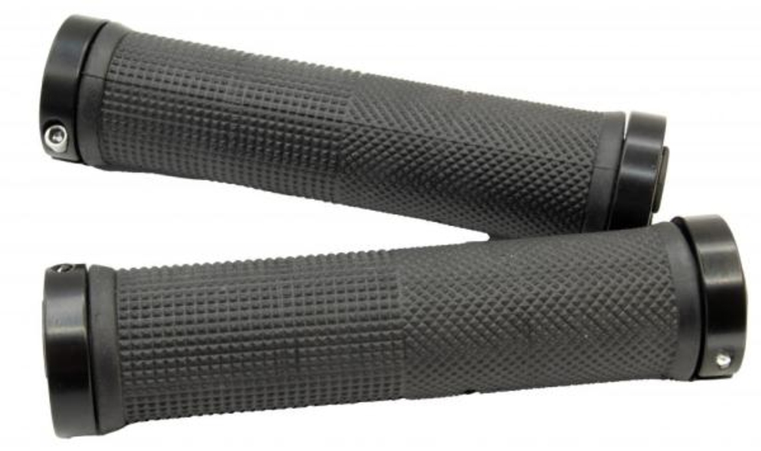 MANSOANE - STRIKE Inele blocare din Aluminiu - TPR Forma egonomica - Bi-Color (Negru - Gri) -