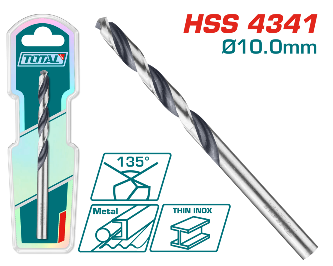 TOTAL - BURGHIU PENTRU METAL HSS - 10MM