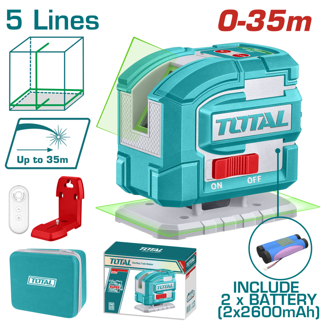 TOTAL - NIVELA LASER 0-35M
