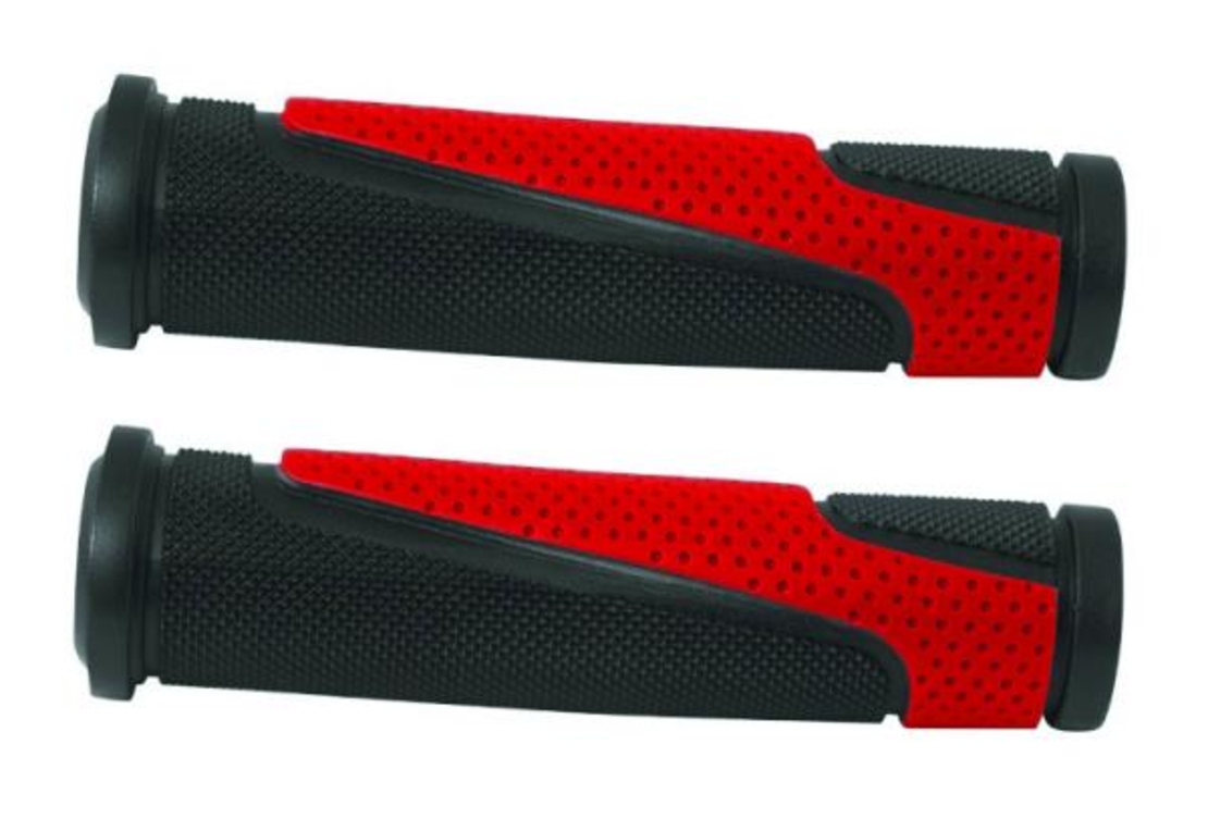 MANSOANE - CAPER - TPR Forma ergonomica Anti-alunecare - Bi-Color (Negru - Rosu) - 130mm