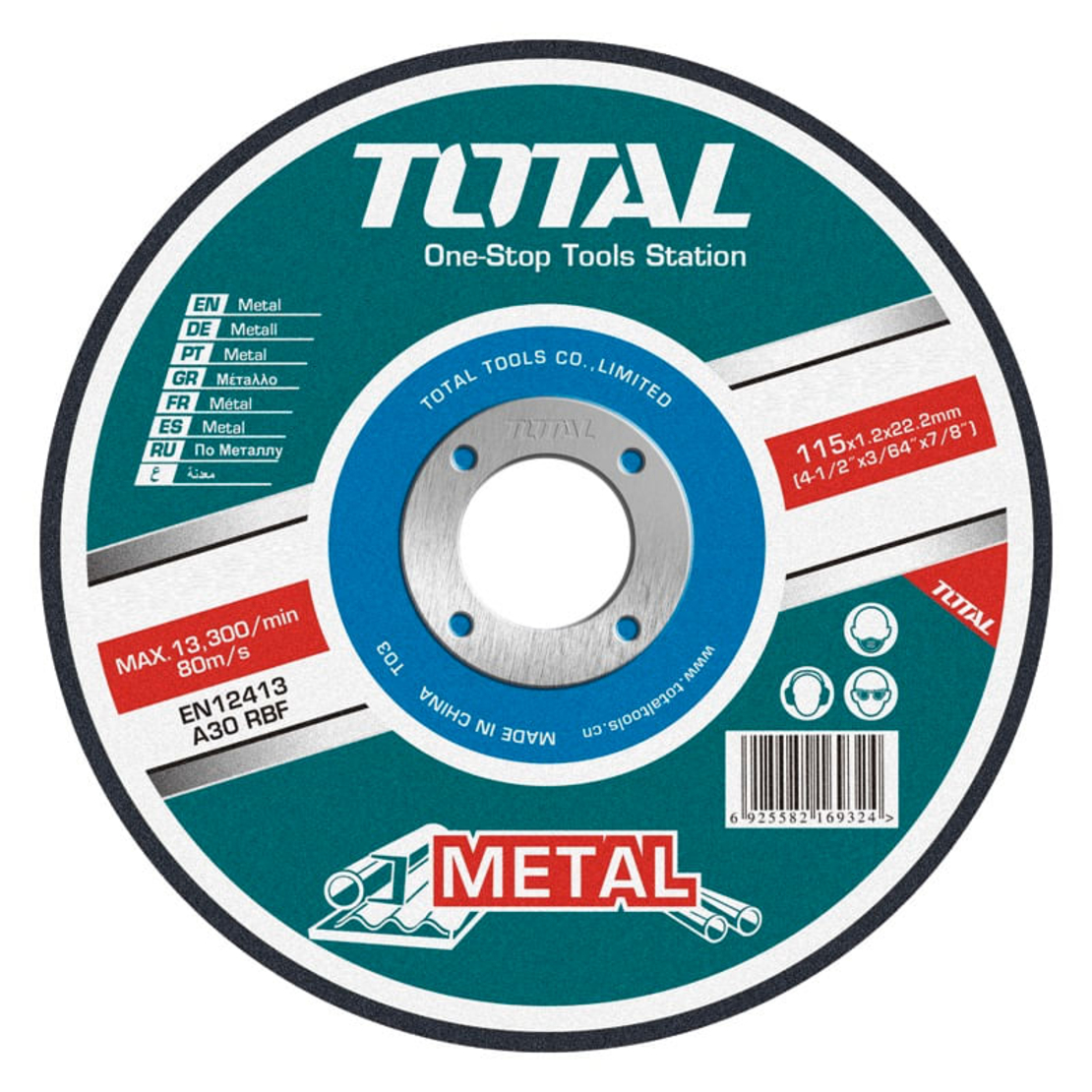 TOTAL - DISC DEBITARE METALE - 125MM