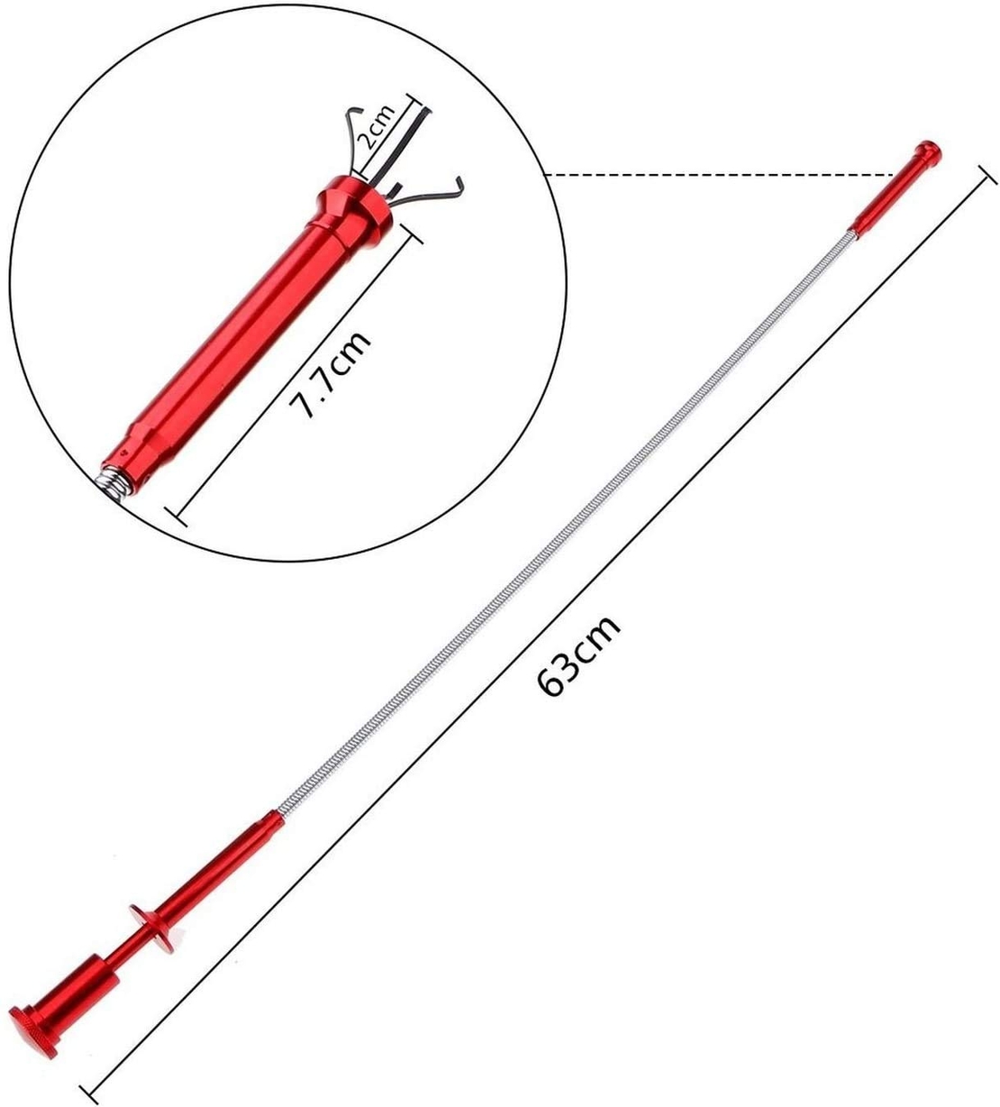 Unealta recuperare cu magnet, gheare si led - 61 cm - Carguard