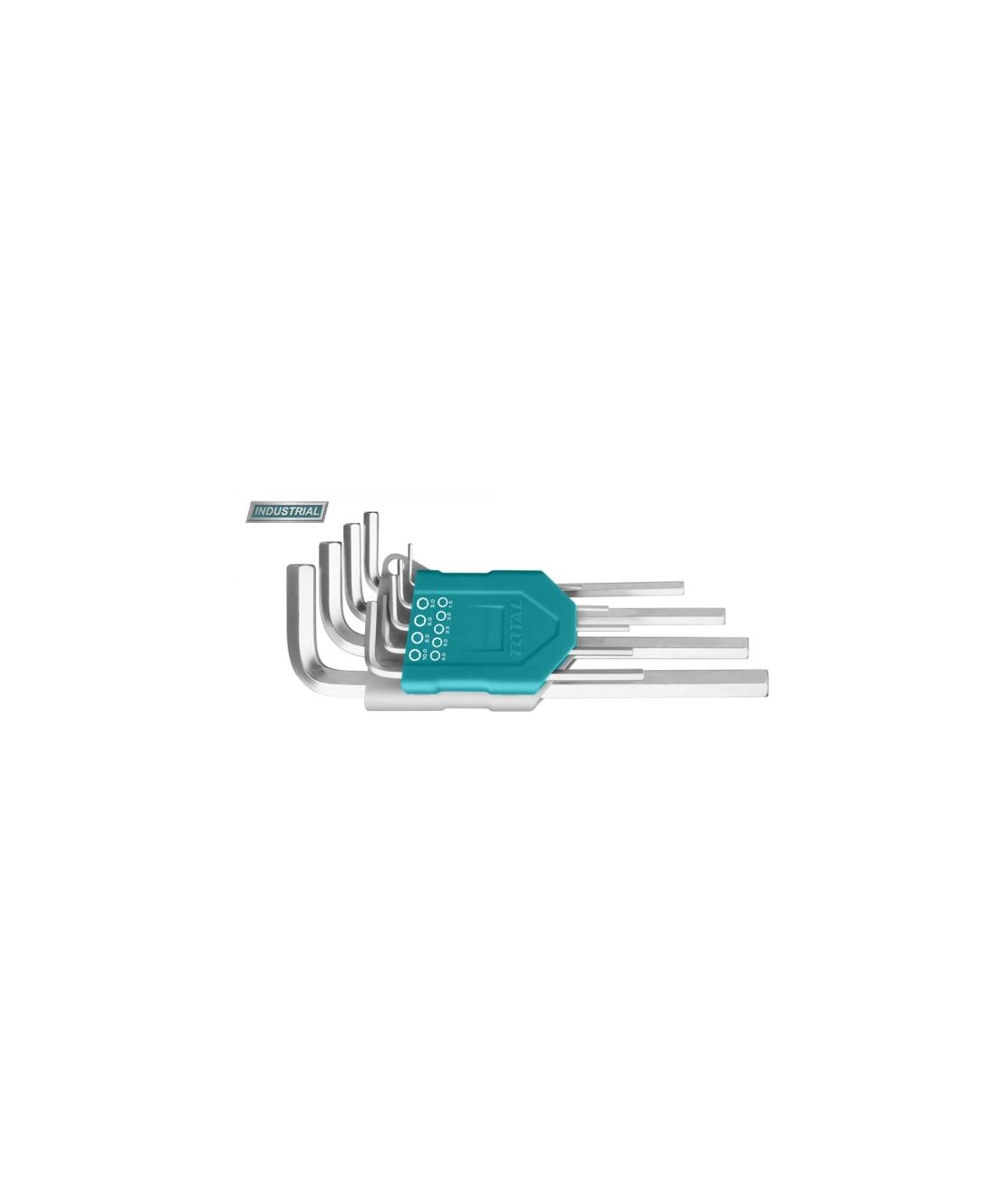 TOTAL - SET 9 CHEI IMBUS HEXAGONALE: 1.5-10MM, CR-V - EXTRA LUNG (INDUSTRIAL)