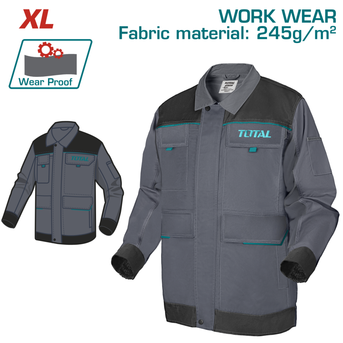 TOTAL - GEACA LUCRU MARIME XL