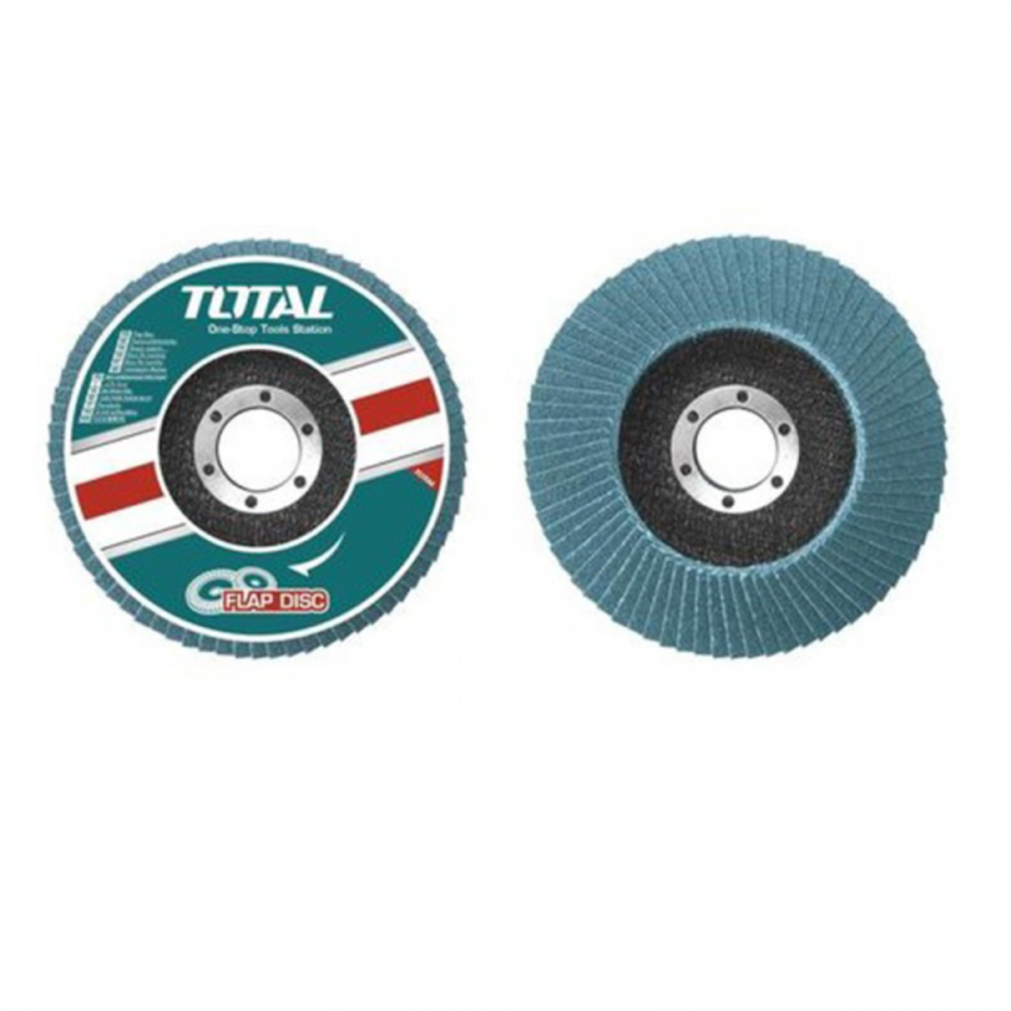 TOTAL - DISC ABRAZIV CU ZIRCONIU 125MMX22MM , P80