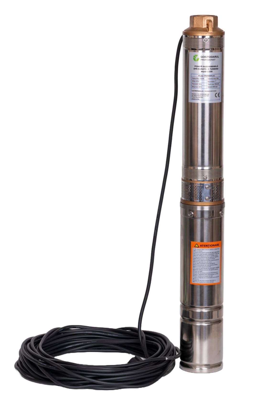 GP - POMPĂ SUBMERSIBILĂ - APĂ CURATĂ - 8 TURBINE - 4QJD-1100