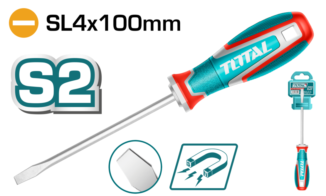 TOTAL - SURUBELNITA DREAPTA - 4.0MM - 100MM S2 (INDUSTRIAL)