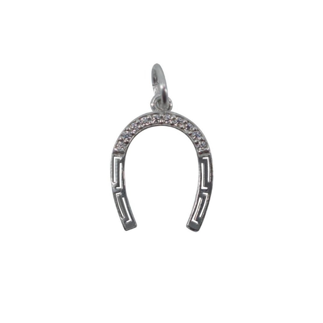 Pandantiv din Argint 925 Potcoava cu Pietre, 1.23 g