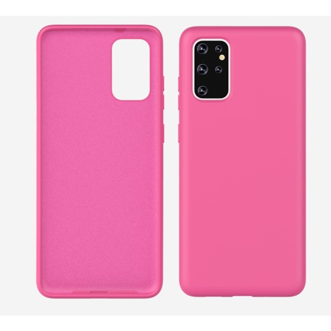Husa protectie Vafy compatibila cu Samsung Galaxy S21 Ultra Liquid Silicone Case, Fuchsia