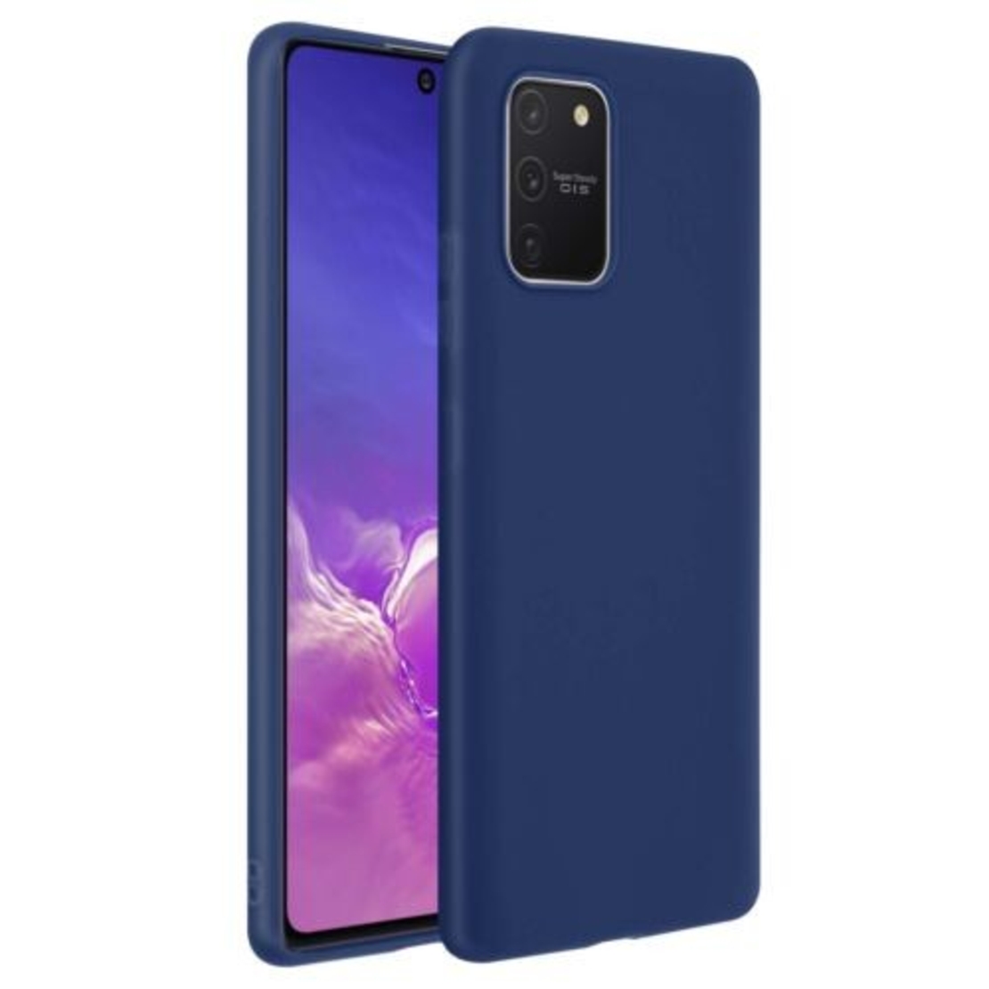 Husa protectie Vafy compatibila cu Samsung S10 Lite Matte Tpu Albastru inchis