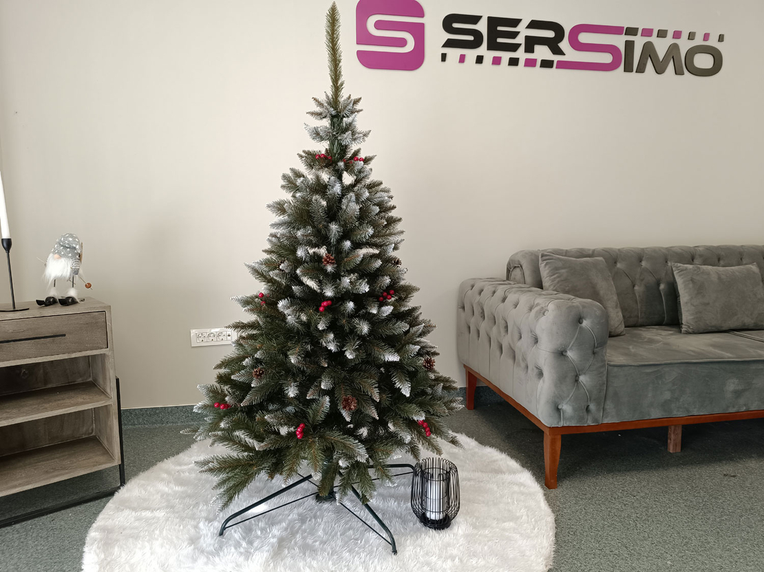 Brad artificial Christmas Deluxe by Sersimo, Frasin de Munte, 2D, 150cm