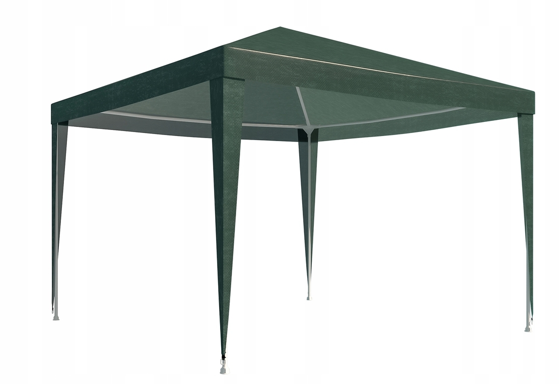 Acoperis pavilion 300x300 cm, PE 100g/mp impermeabil, cu prindere velcro, verde