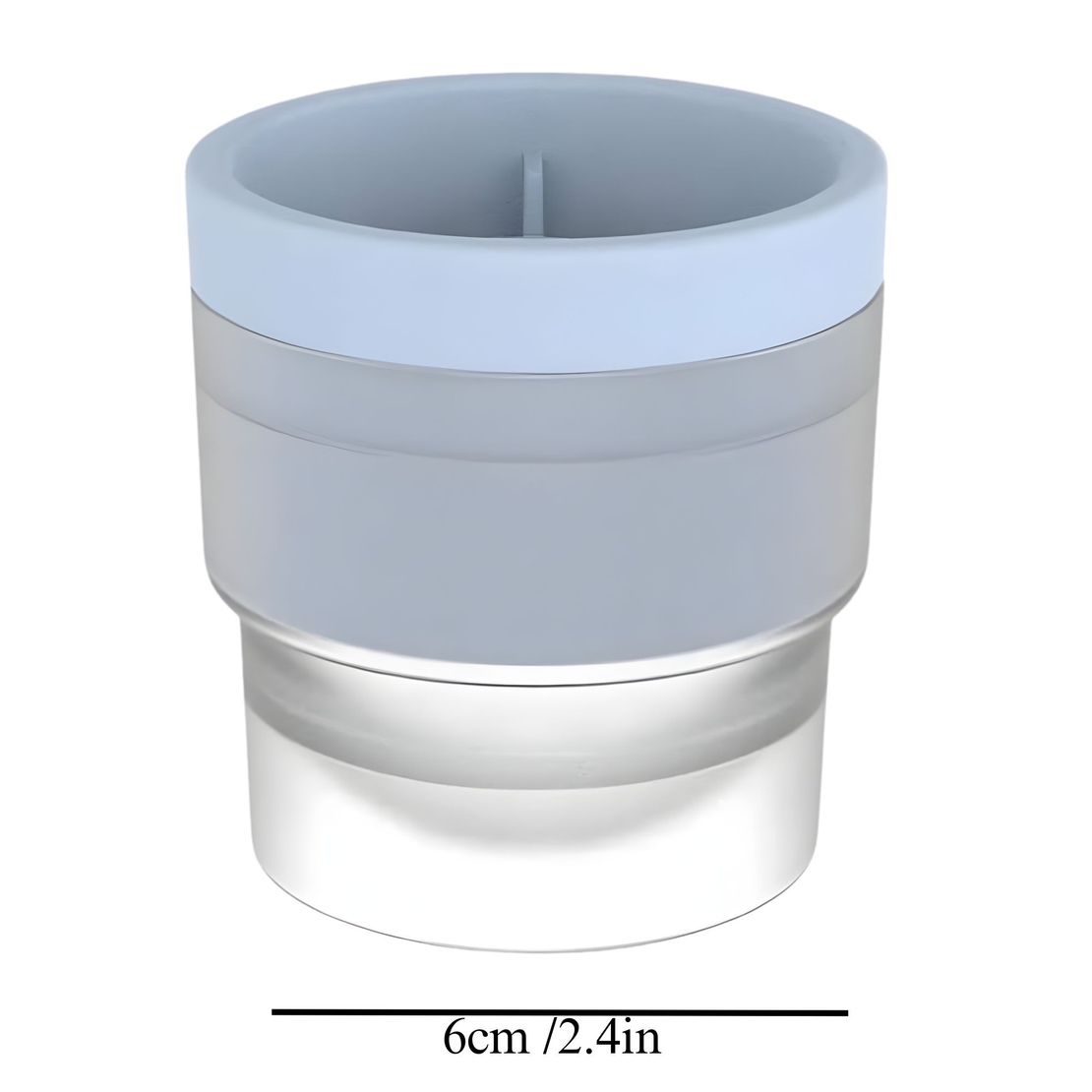 Forma pentru Gheata, Vafy, Sfera XL 6 cm, Silicon Alimentar Premium, Reutilizabila, Topire Lenta pentru Whiskey si Cocktail, Design Stackable, Albastru