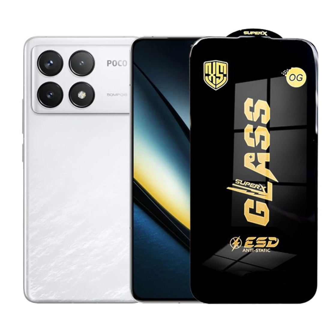 Folie de Protectie pentru Xiaomi Poco F6 Pro, Vafy, Sticla Securizata ESD, Margini Negre, Rezistenta la Zgirieturi, Antistatica, 0.35 mm, Transparenta